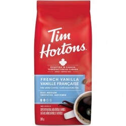 밴쿠버비타민,Tim Hortons French Vanilla, Fine Grind Coffee, Medium Roast, 300g Bag 