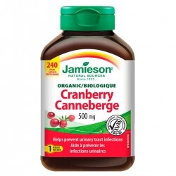 밴쿠버비타민,Jamieson Organic Cranberry 500mg (자미에슨 유기농 크랜베리  ) 240capsule 